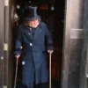 Johnny Depp Movie Ebenezer A Christmas Carol 2026 Ebenezer Scrooge Black Trench Coat For Men
