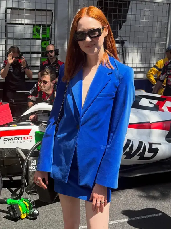 Karen Gillan F1 Grand Prix Blue Blazer