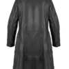 Layla Black Leather Women Coat Back