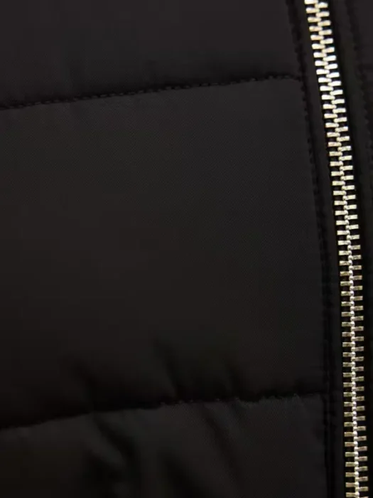 Macey Curve Short Black Puffer Jacket