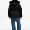 Macey Curve Short Puffer Jacket Back