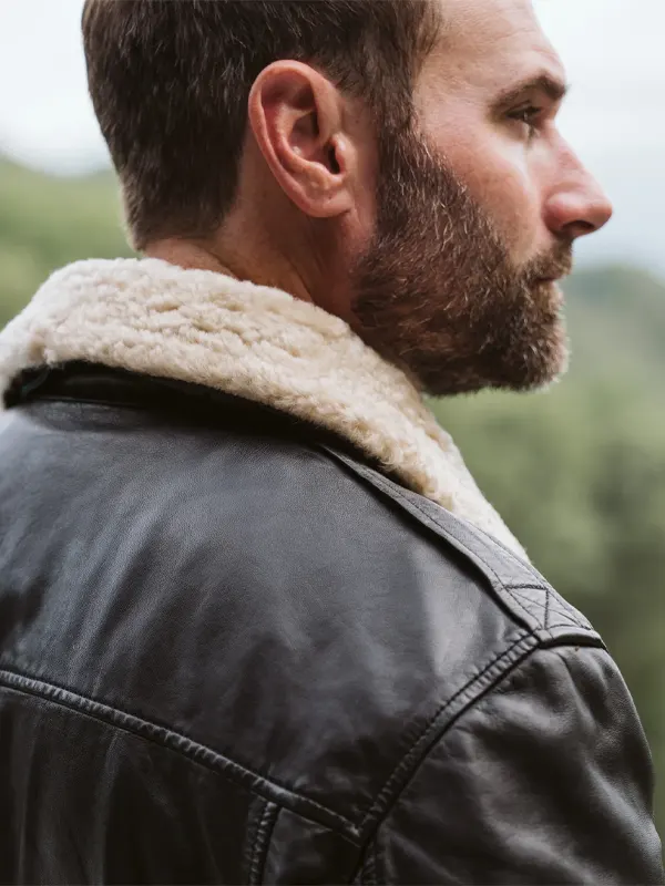 Maverick Leather Bomber Jacket