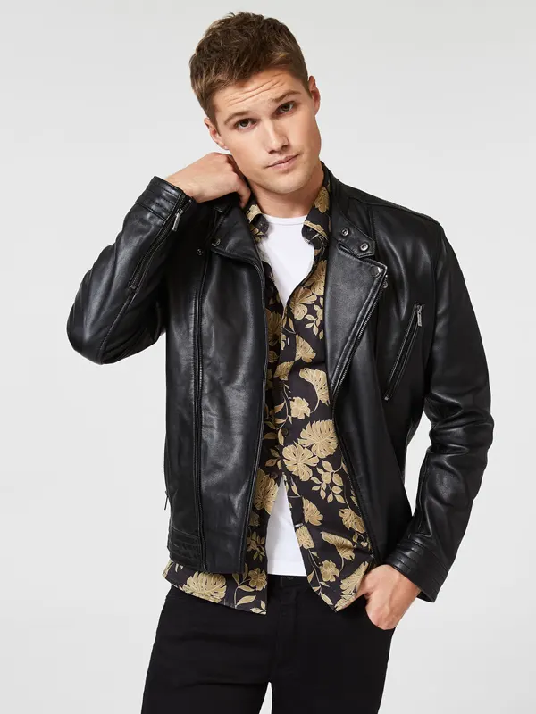 Mens, Altona Leather Jacket
