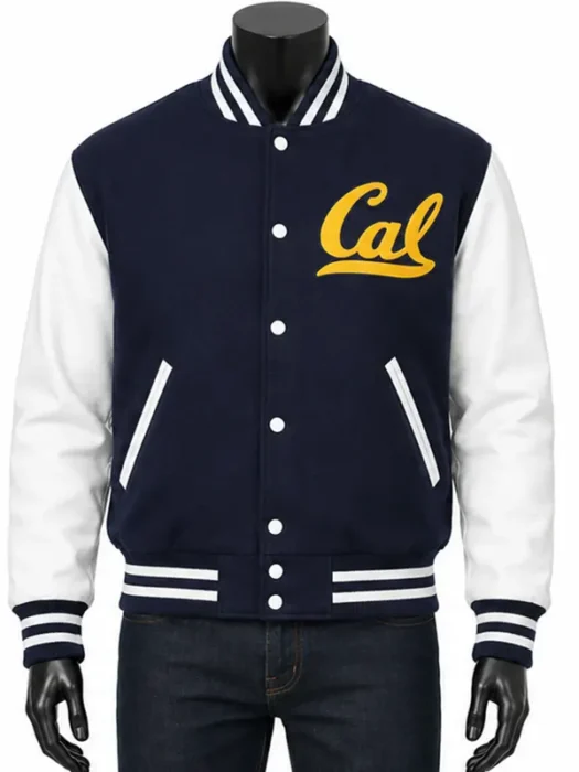 Men’s Cal Varsity Blue And White Jacket