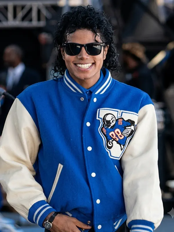 Michael Jackson VAN 1988 Stadium Blue Jacket
