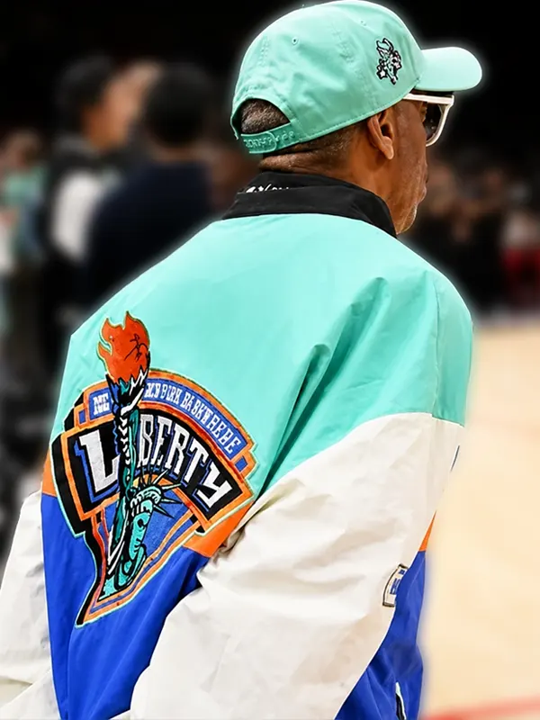NY Liberty Windbreaker Spike Lee Jacket Back