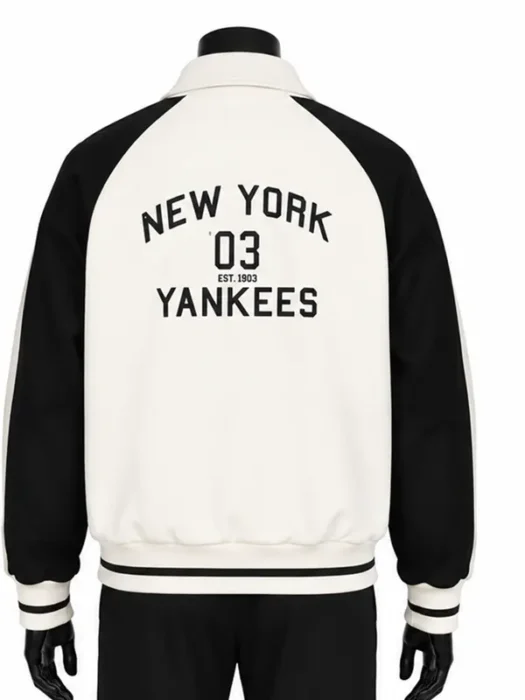 NY Yankees Blocking Varsity Jacket Back