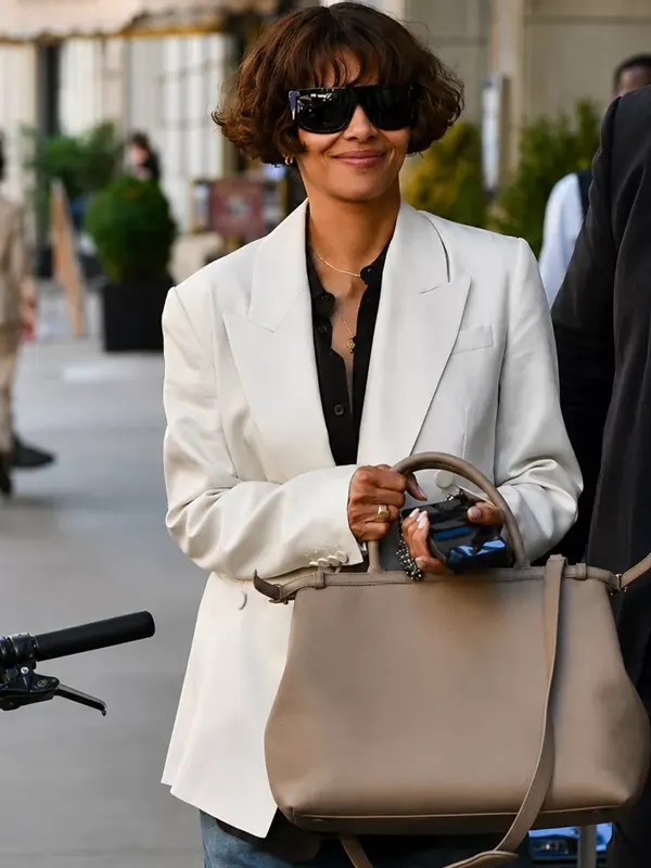 NYC 2026 Halle Berry White Blazer