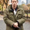 One Night Only 2026 Callum Turner Green Puffer Jacket