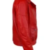 Paris Chris Brown 2026 Red Leather Jacket