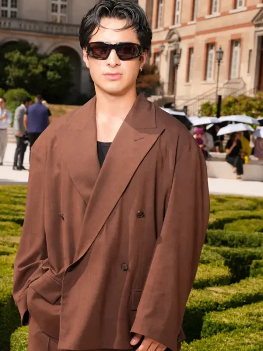 Paris Couture Show Hudson Williams Brown Blazer