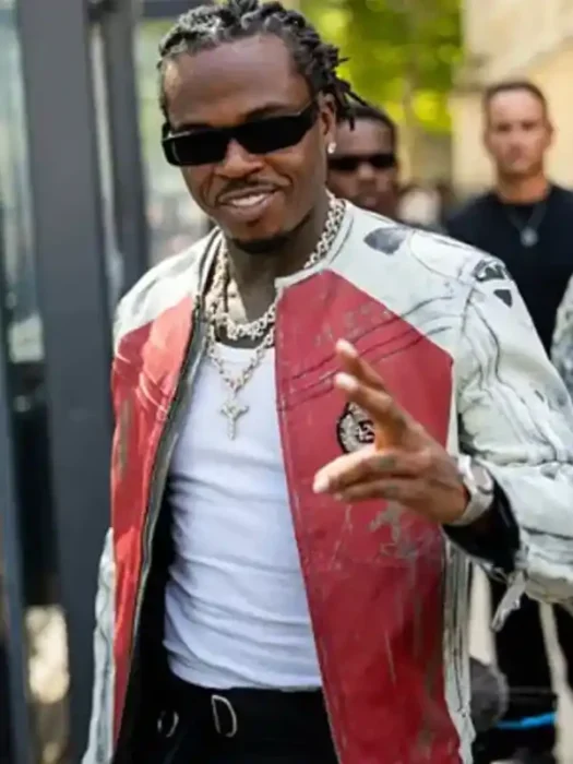 Paris Fashion Week Gunna Leather Jacket
