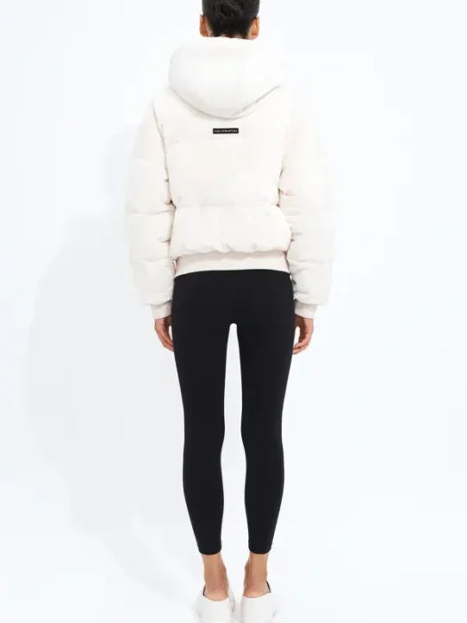 Sherpa Puffer Jacket Back