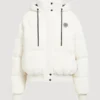 Sherpa Puffer White Jacket