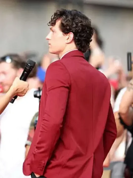 Spider-Man Brand New Day Press Tour Tom Holland Blazer