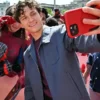 Spider Man London Photocall Tom Holland Jacket