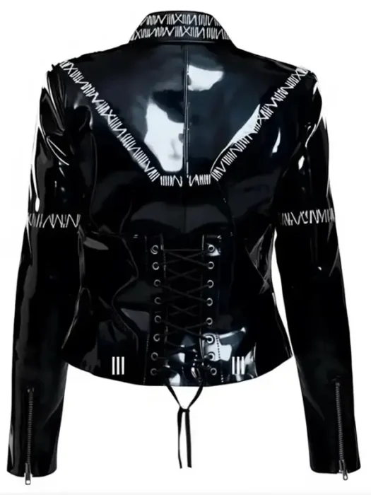 The Black Cats Cosplay Leather Jacket Back