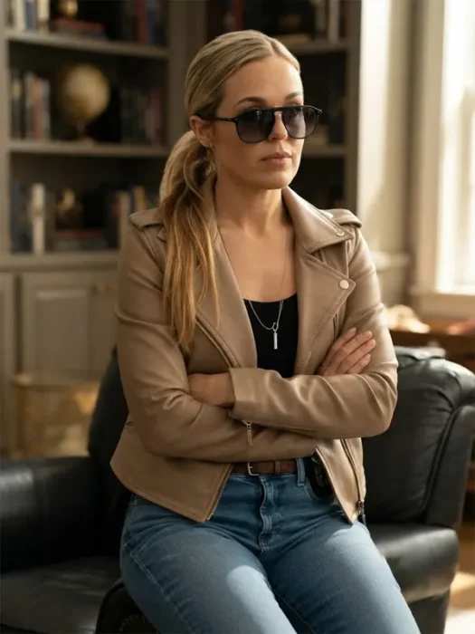 The Town That Takes 2026 Grace Patterson Leather Jacket