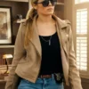 The Town That Takes Grace Patterson Leather Jacket
