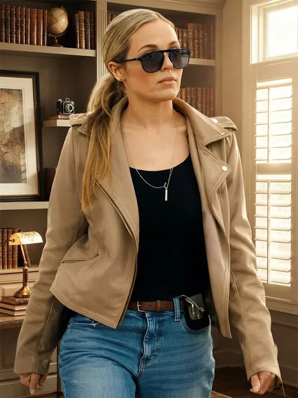 The Town That Takes Grace Patterson Leather Jacket