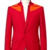UFC 329 Max Holloway Red Blazer