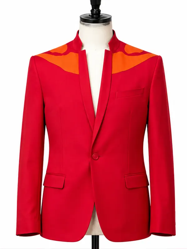 UFC 329 Max Holloway Red Blazer
