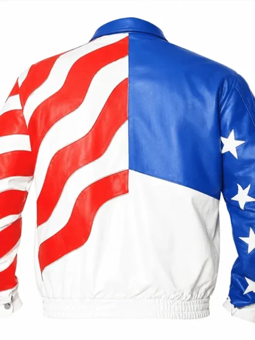Vanilla Ice USA Flag Jacket Back