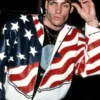 Vanilla Ice USA Flag Leather Jacket