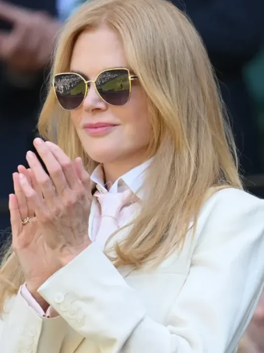 Wimbledon 2026 Nicole Kidman White Suiting Blazer