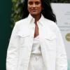 Wimbledon 2026 Simone Ashley White Jacket