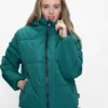 Womens Puffer Jacket Green