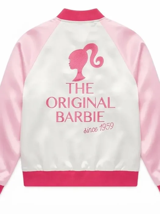 Barbie Versity Bomber Pink Jacket Back