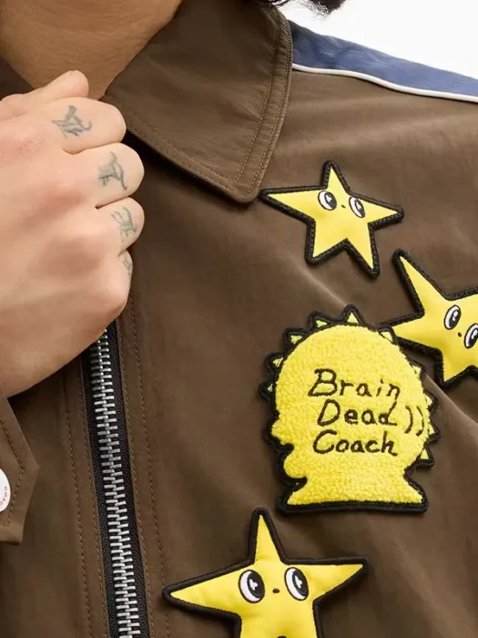 Brain Dead Nylon Racer Jacket In Recycled Polyamide