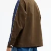 Brain Dead Nylon Racer Jacket In Recycled Polyamide Back