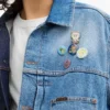 Brain Dead Split Denim Jacket In Recycled Cotton