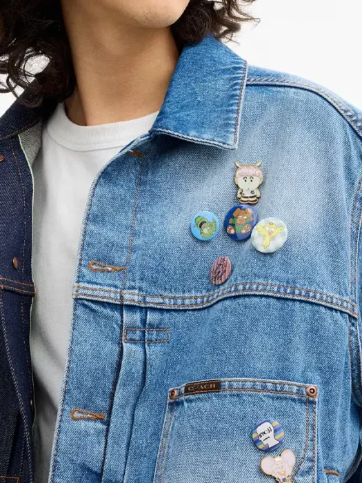 Brain Dead Split Denim Jacket In Recycled Cotton