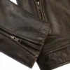 Buffalo biker jacket sleeves