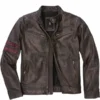 Buffalo biker leather jacket
