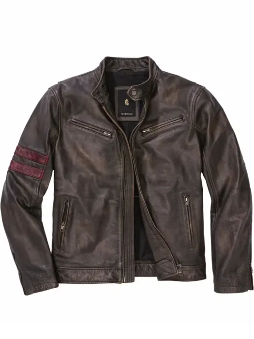 Buffalo biker leather jacket