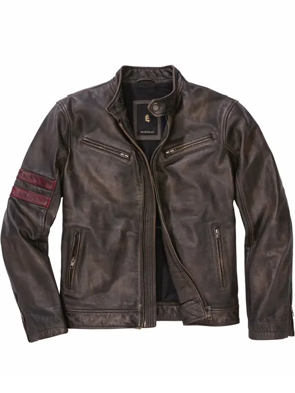 Buffalo biker leather jacket