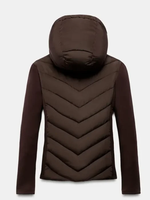 CONTRAST QUILTED JACKET Back