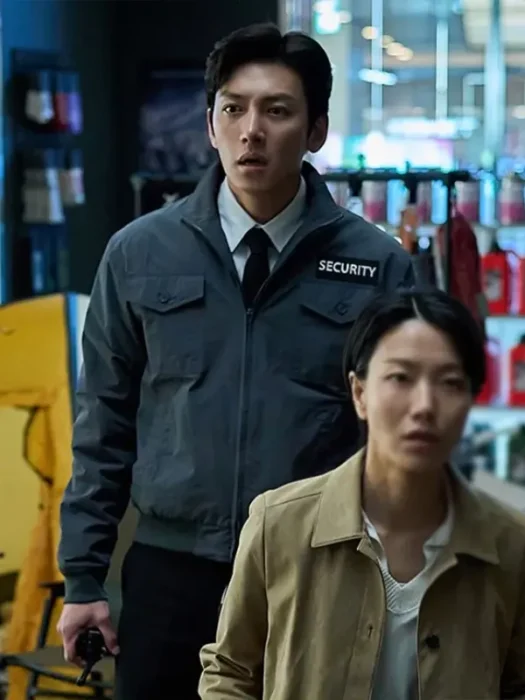 Colony Ji Chang wook Security Grey Cotton Jacket