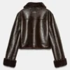 DOUBLE-FACED FAUX FUR JACKET Back