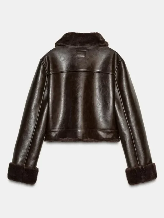DOUBLE-FACED FAUX FUR JACKET Back