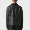 Dayton Faux Leather Jacket Back