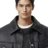 Faux leather jacket
