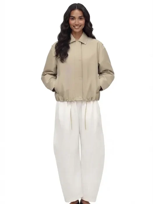 Harper Cotton Beige Jacket