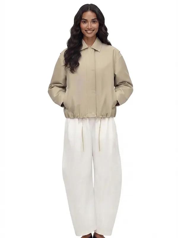 Harper Cotton Beige Jacket