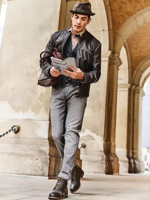 Heirloom leather brown jacket
