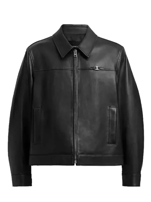 Heritage C Lightweight Black Leather Jacket
